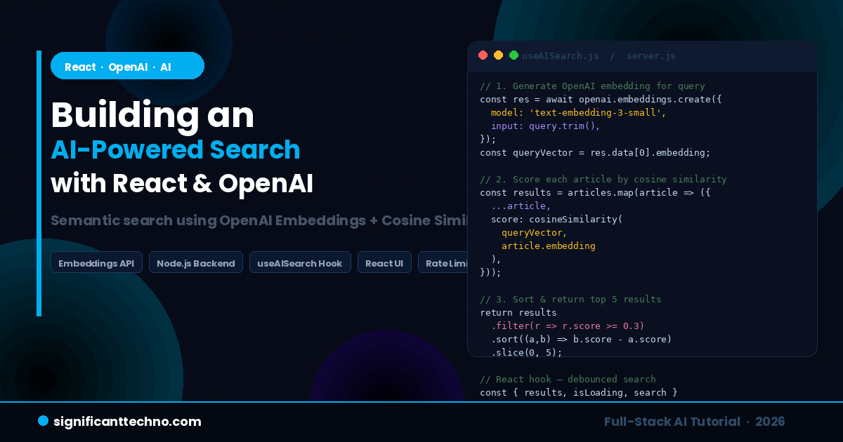 Building an AI Powered Search Feature with React and OpenAI